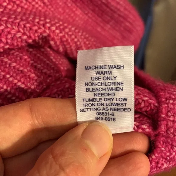 St. John's Bay festival fuchsia mock neck sweater size xxl - Picture 9 of 11